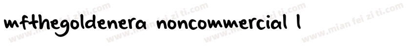 mfthegoldenera noncommercial light字体转换